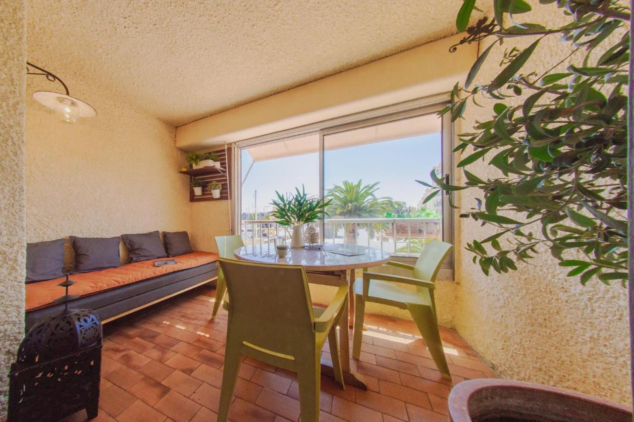 Retromirabeau "Cote Mer" - 29M2 - Lumineux - Terrasse Loggia - Vue Marina - Parking Securise - 2 A 3 Pers - Emplacement Top - Cheques Vacances Connect Груисан Екстериор снимка